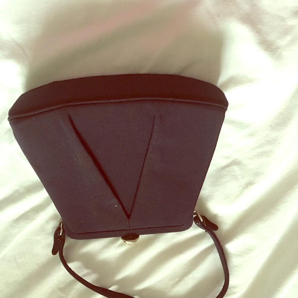 Navy evening bag